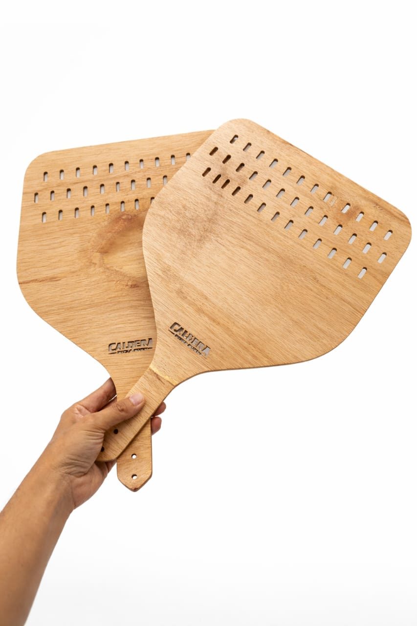 Wooden pizza peel